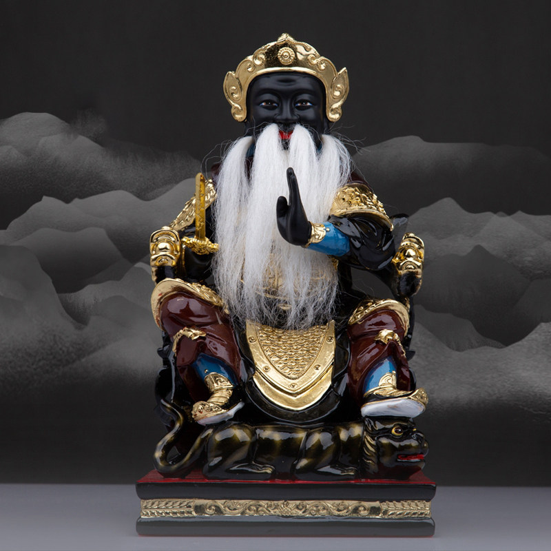 感天大帝树脂神像许逊祖师爷许真君许天师妙济现代桌面摆件新品