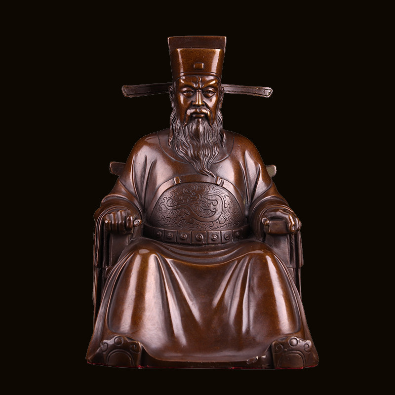 铜雕包公包拯包青天阎罗神像清正廉明工艺品纯铜包丞相包老爷摆件