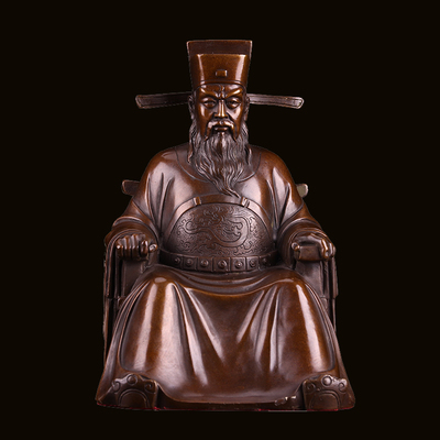 铜雕包公包拯包青天阎罗神像清正廉明工艺品纯铜包丞相包老爷摆件