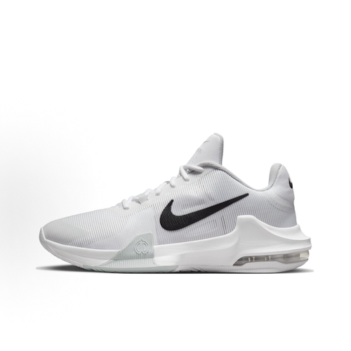 Nike Air Max Impact 4  时尚篮球鞋 男款 白黑dm1124-100。拾壹