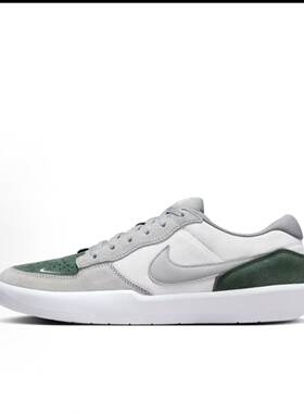 NikeSBForce 58 皮革 舒适耐穿圆头 包裹性透气 板鞋 男款 灰绿色
