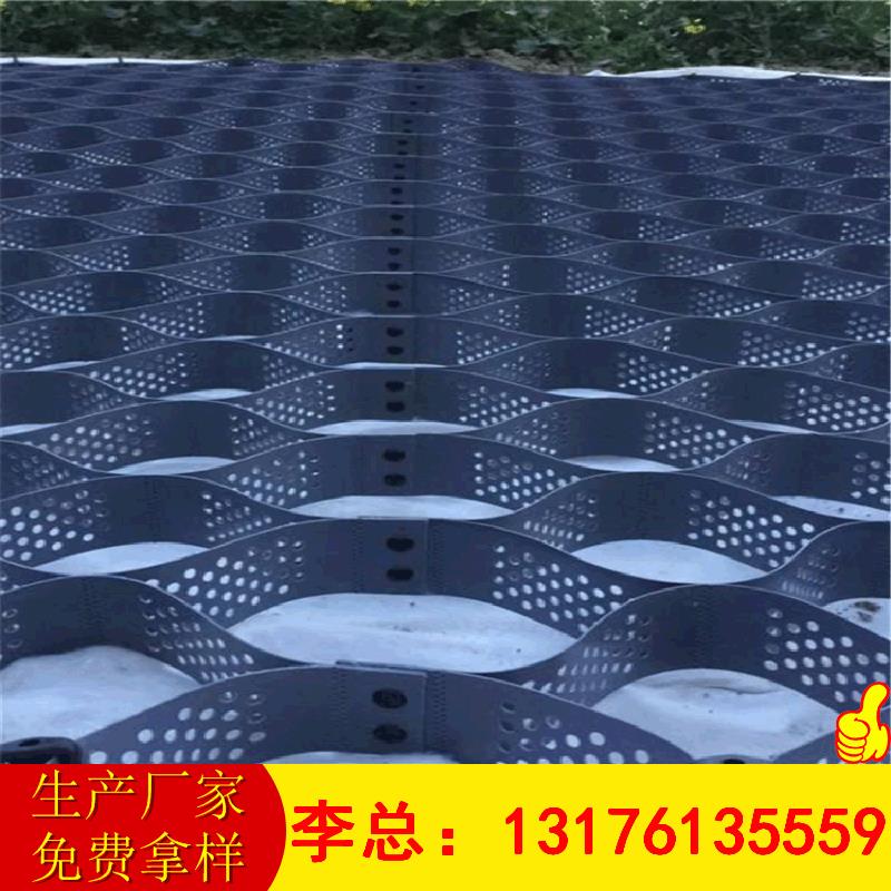 河山东厂家道高护坡绿土化QQZ工格室 压花打孔速高强土工格室