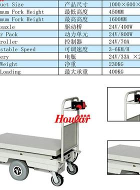 BHG-16中轮T驱动单缸双叉电动升降车C1ENRE DRIVEPOWER LIFTTable