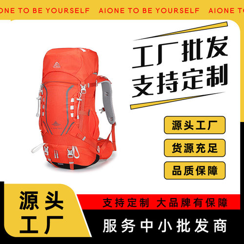 艾王背负系统耐磨户外防泼水负重登山包旅游露营双肩背包大容量