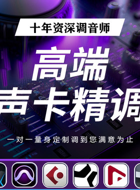 Vocal音频设计专业调音师娃娃脸