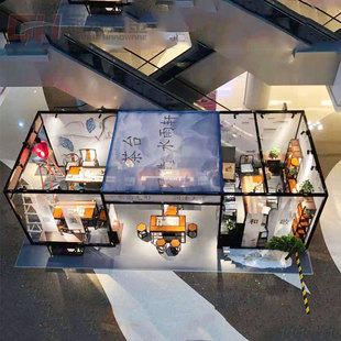 商场特卖展台搭建临时店铺摊位快闪展架展销会方铝展位铝合金框架