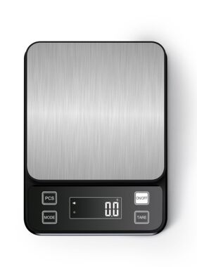 新款IP67防水10kg/0.1g厨房秤克重秤 烘焙称重器食物海鲜电子台秤