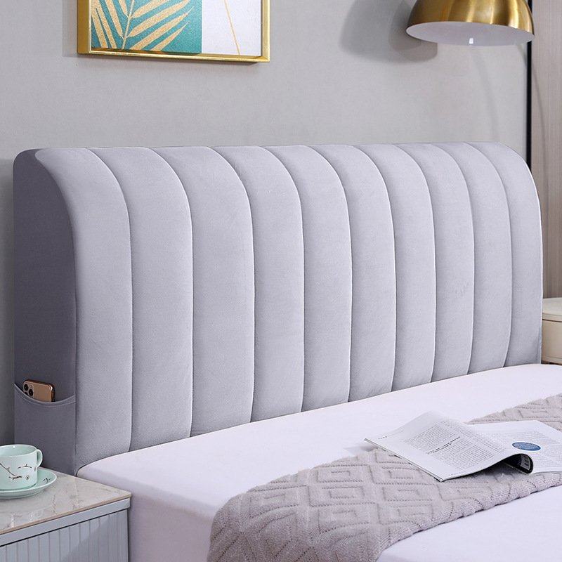 新款加厚夹棉弹力床头套罩木床皮床靠背软包全包通用防尘罩保护套,居家布艺,床头罩,淘宝优惠券,粉丝福利购,淘宝优惠卷