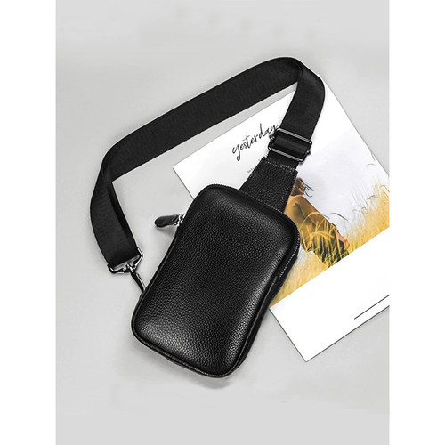 头层牛皮小包新款胸包