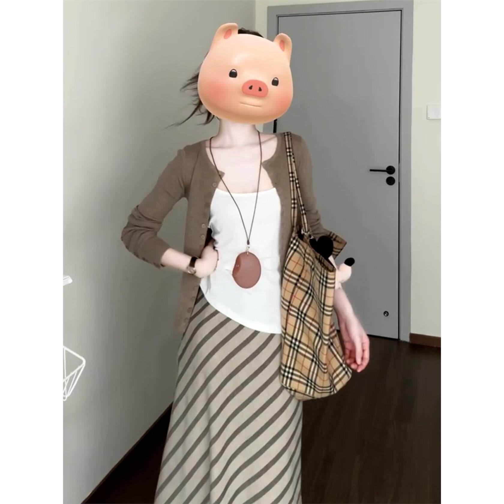 2026新款早春季长袖针织连衣裙子女装韩系氛围感穿搭一整套装长裙