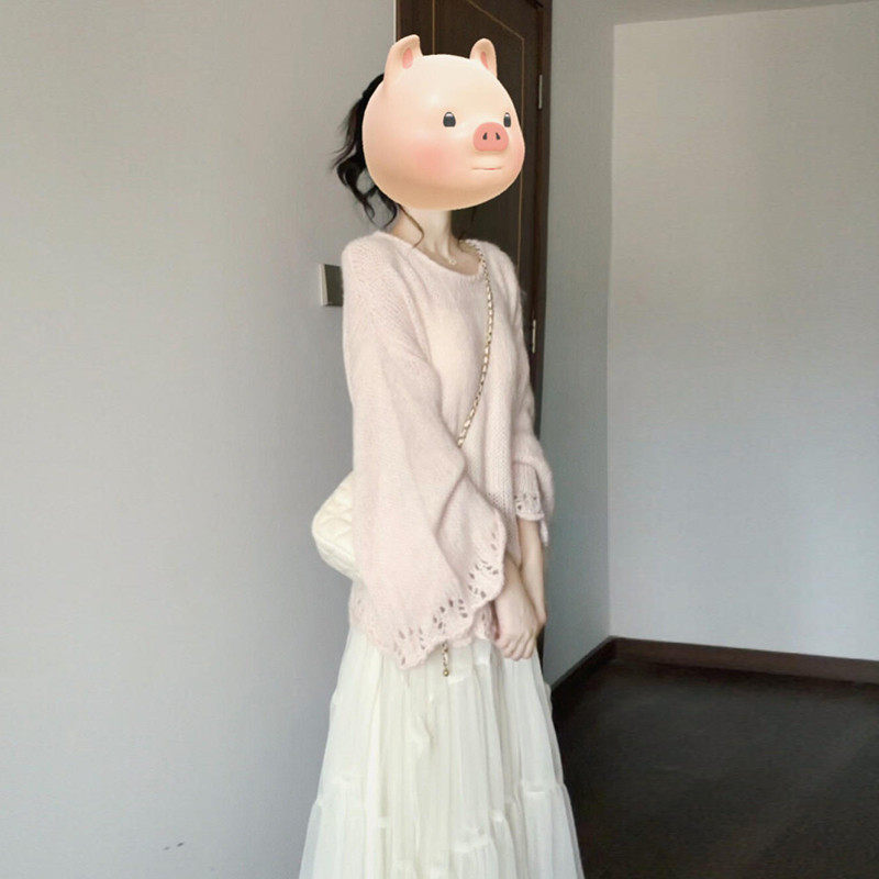 早春季小个子针织半身裙子女装2026新款长裙温柔韩系气质穿搭套装