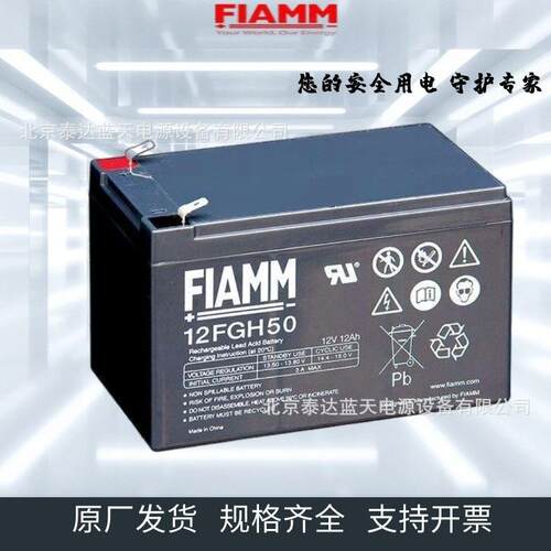 FIAMM非凡蓄电池12FGHL34 12V9AH风力变桨电瓶直流屏电池12V12AH