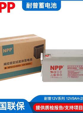 NPP耐普蓄电池NP12-33AH免维护12V33AH太阳能电池EPS配套电源