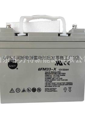 三瑞蓄电池CP12330 12V33AH铅酸免维护 机房UPS EPS备用电源营销