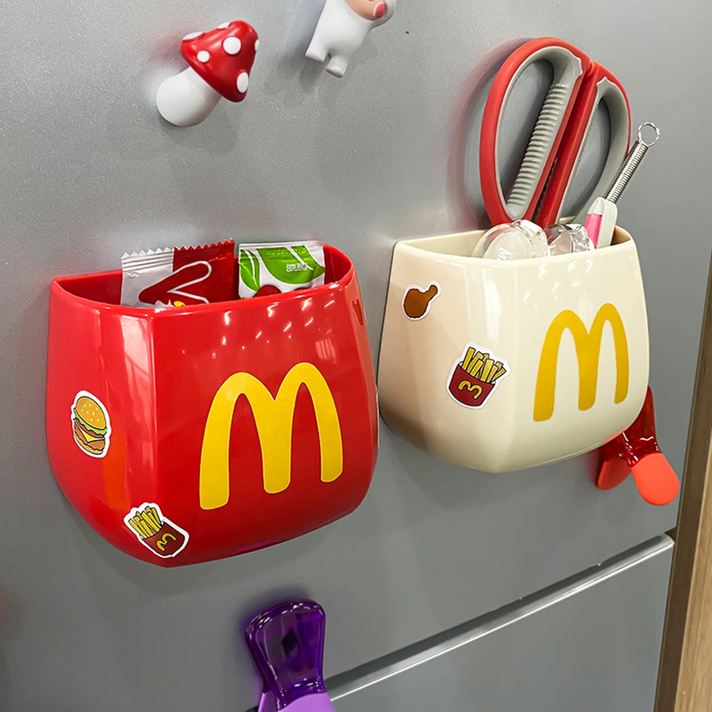 冰箱置物架外侧面收纳厨房用品