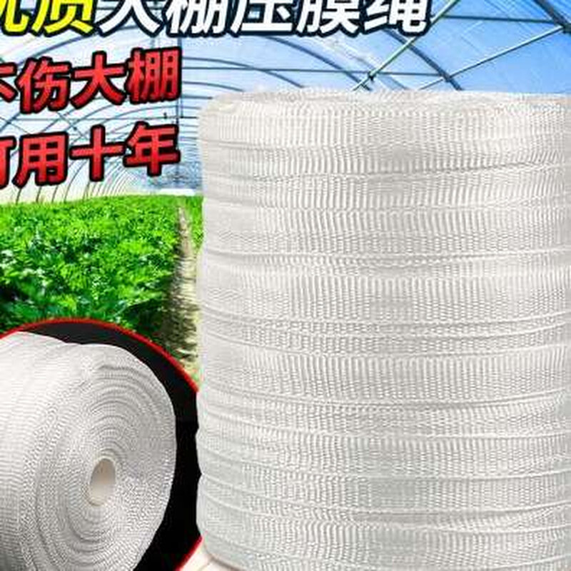厂促压膜绳塑料大棚绳子抗老化大棚专用压膜线绳子捆绑布绳子耐i.