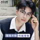 超轻纯钛眉线框近视眼镜男专业配镜感光变色可配有度数散光高级感