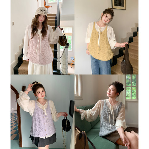 YUZI鱼子学院风甜妹套装大码