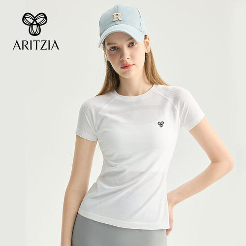 加拿大Aritzia TNA运动健身瑜伽服短袖上衣女跑步训练上衣显瘦T恤