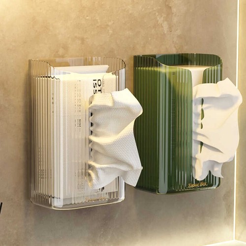 纸巾盒壁挂式洗脸巾收纳盒卫生间