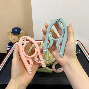 折叠衣架旅行便携旅游家用宿舍学生出差新款加厚多功能晾衣服夹子