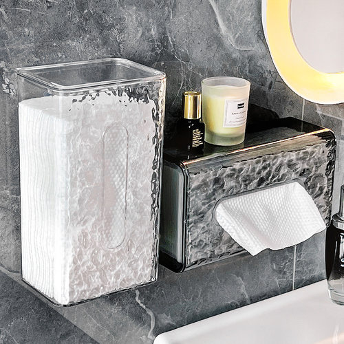 轻奢洗脸巾收纳盒纸巾盒壁挂式