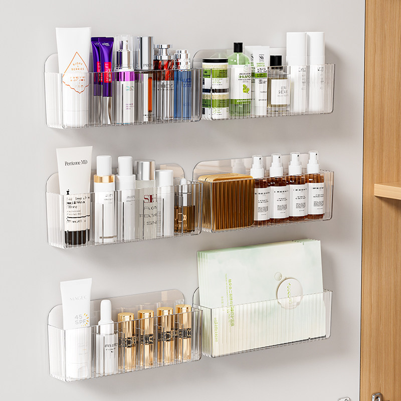 镜柜收纳盒壁挂化妆品面膜口红置物架卫生间神器浴室柜门后置物架