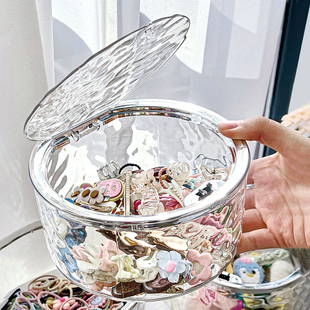 儿童发饰收纳盒宝宝发夹头绳发箍饰品大容量皮筋发卡女生首饰盒