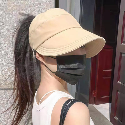 防晒帽女2026新款半空顶帽子赵露思同款遮阳鸭舌太阳渔夫防紫外线