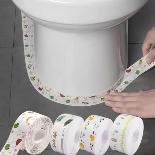 自粘美缝贴防水厨卫水槽封边防潮密封胶带卫生间马桶缝隙贴条防霉