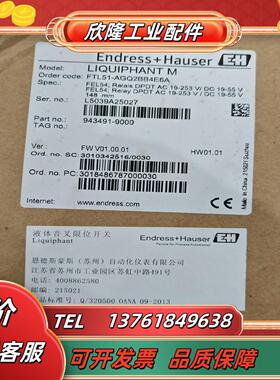 EndressHauser 音叉Order codeFT