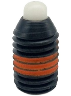 树脂凸销短型弹簧柱塞SPRM-轻载弹顶销尼龙销ZAP67 SPRM3/4/5-M16