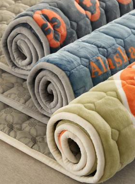 牛奶珊瑚绒床垫床褥子垫被铺底软垫子宿舍学生单人毛毯铺床单冬季