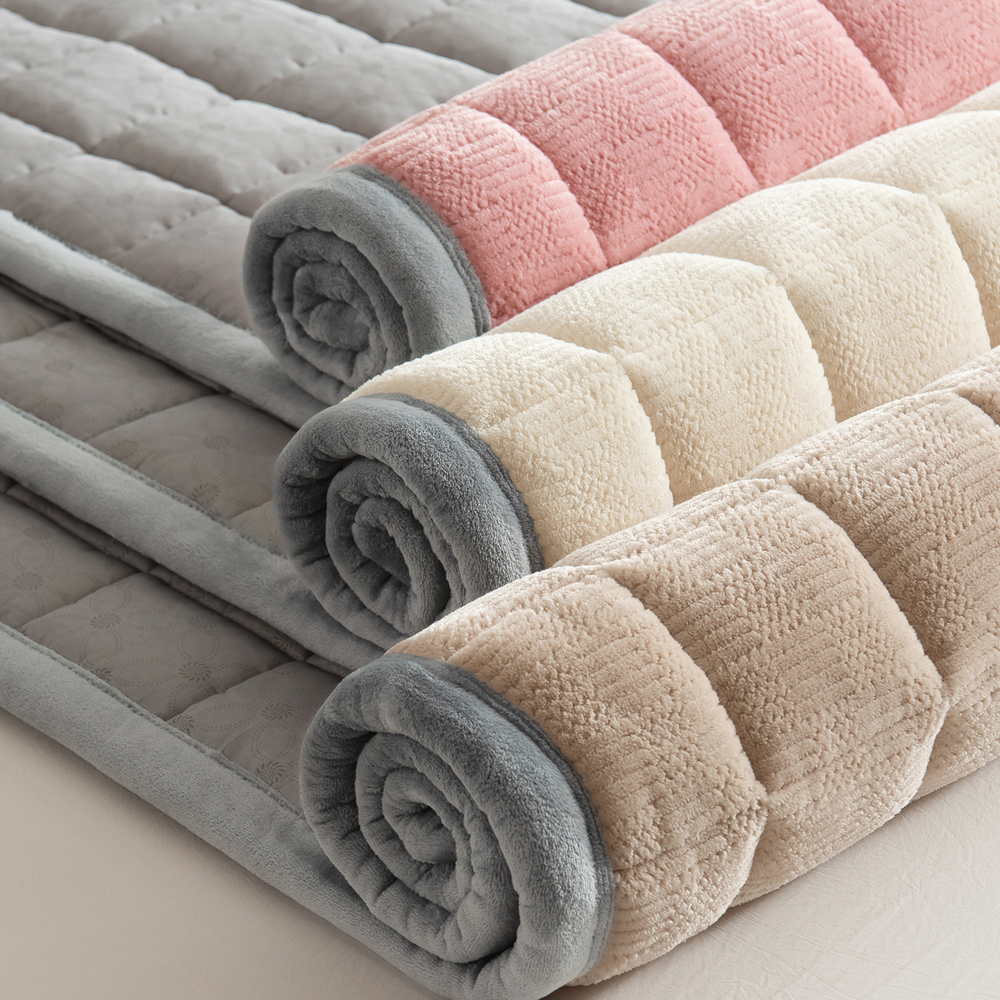 冬天保暖牛奶绒床褥垫厚毛毯床盖