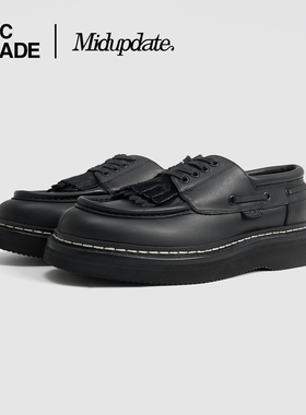 TCMADE X MIDUPDATE联名马丁头层牛皮鞋复古帆船VIBRAM轻盈底单鞋