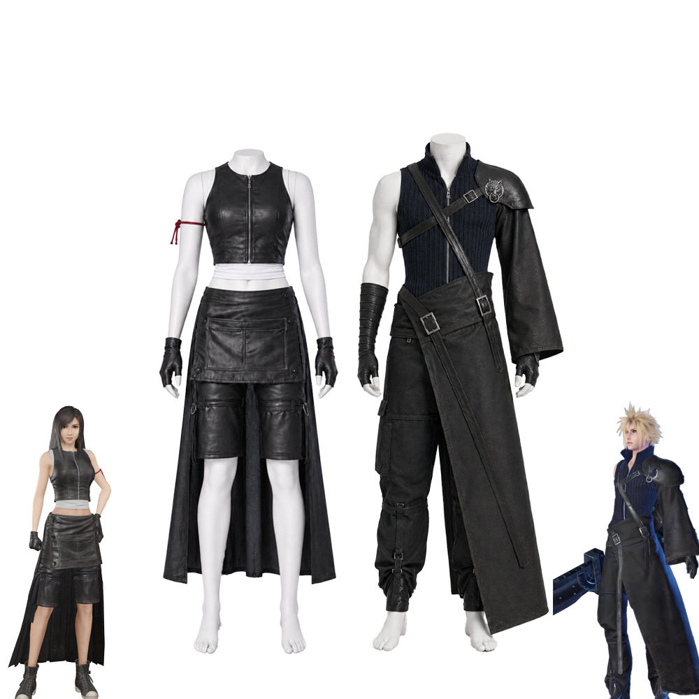 最终幻想7蒂法克劳德cos服套装FF7圣子降临cosplay万圣节扮演服图片