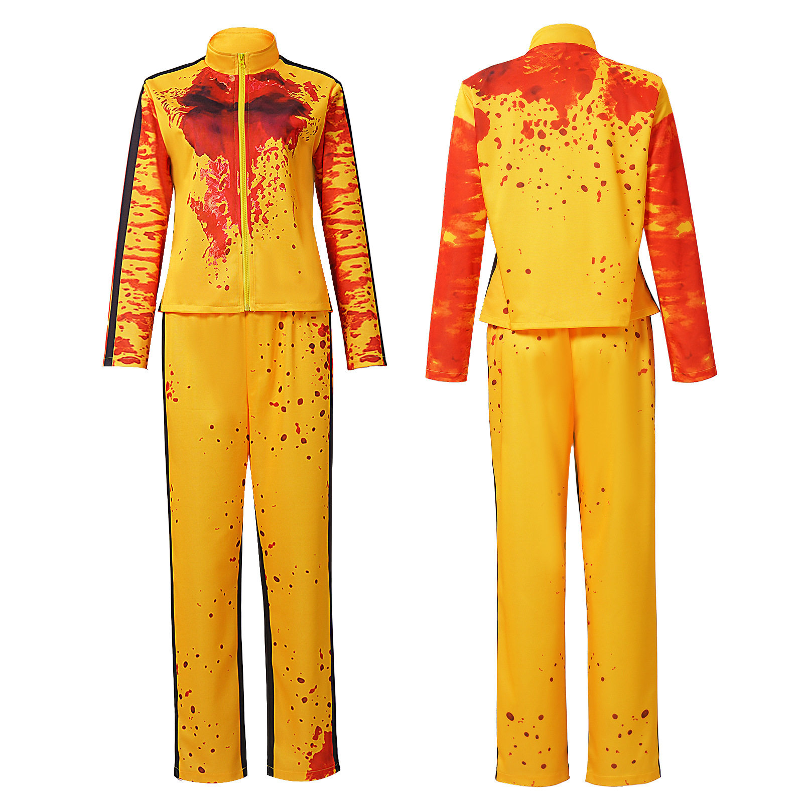 跨境杀死比尔KillBillcosplay服黄色血迹套装万圣节服装