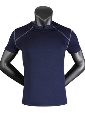 生化危机4 重制版 cosplay李昂 T恤藏蓝色男士短袖