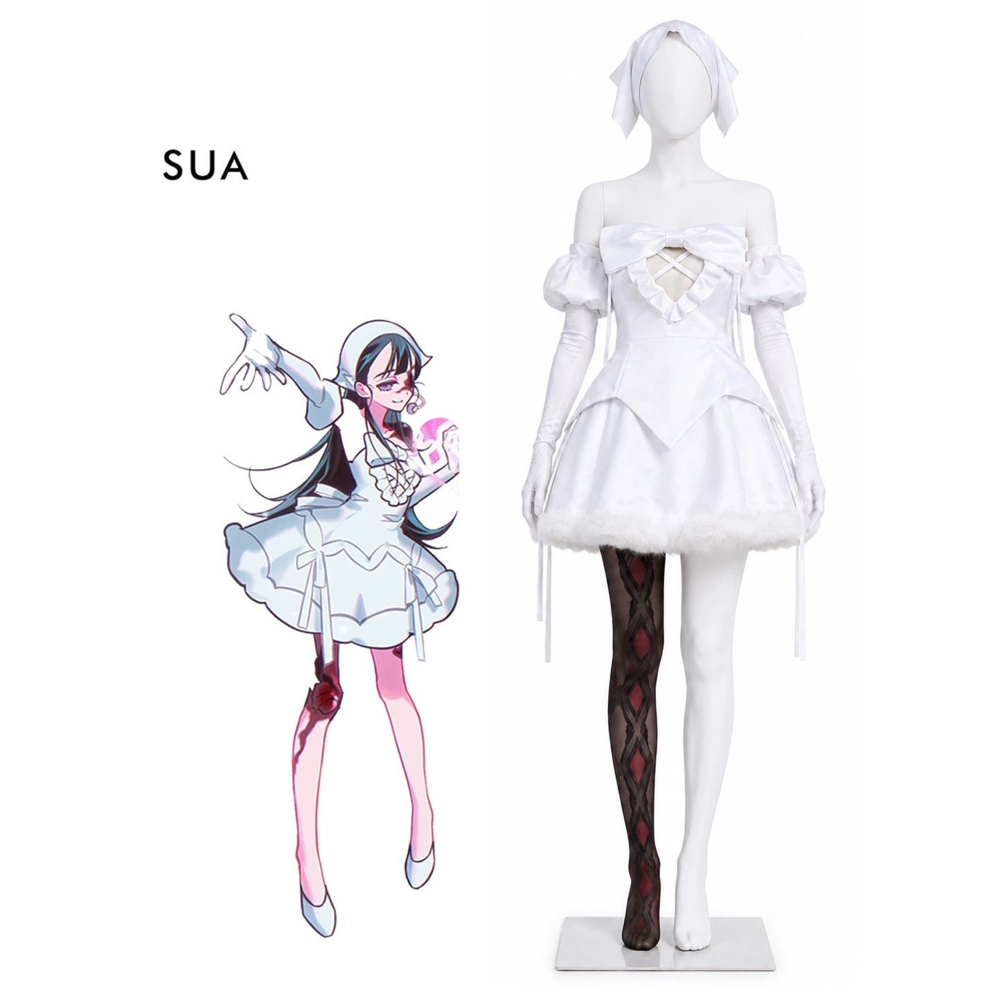 异形舞台ZOMST血鬼cos服白色连衣裙二次元cosplay万圣节