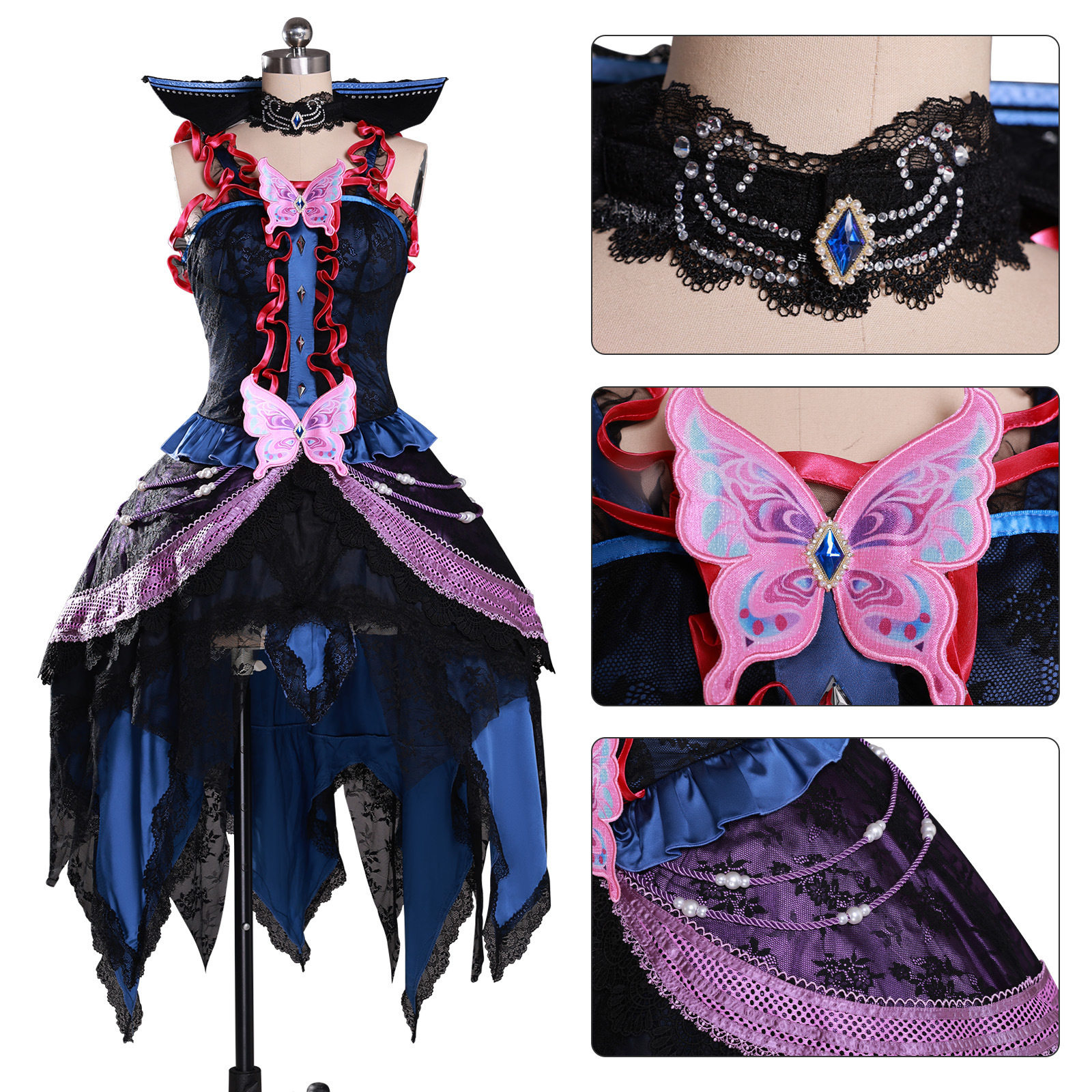 叶罗丽精灵梦cos服白光莹哥特契约款cosplay二次元动漫C服