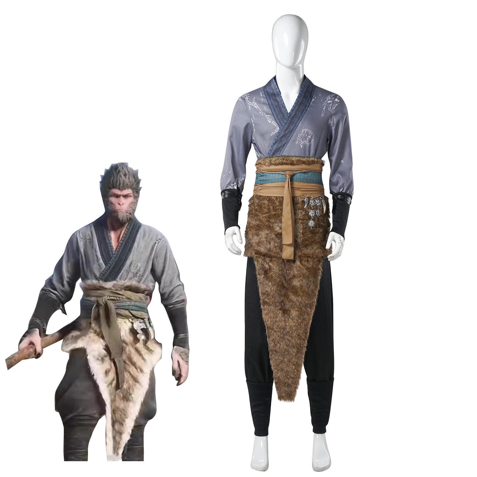 黑神话:悟空cosplay天命人cos服初始款齐天大圣游戏角色扮演服图片
