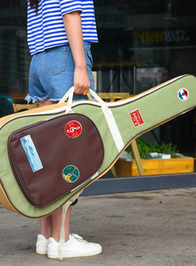 民谣吉他包41寸加厚高颜值38寸36寸40寸木吉他背包防水女生琴包