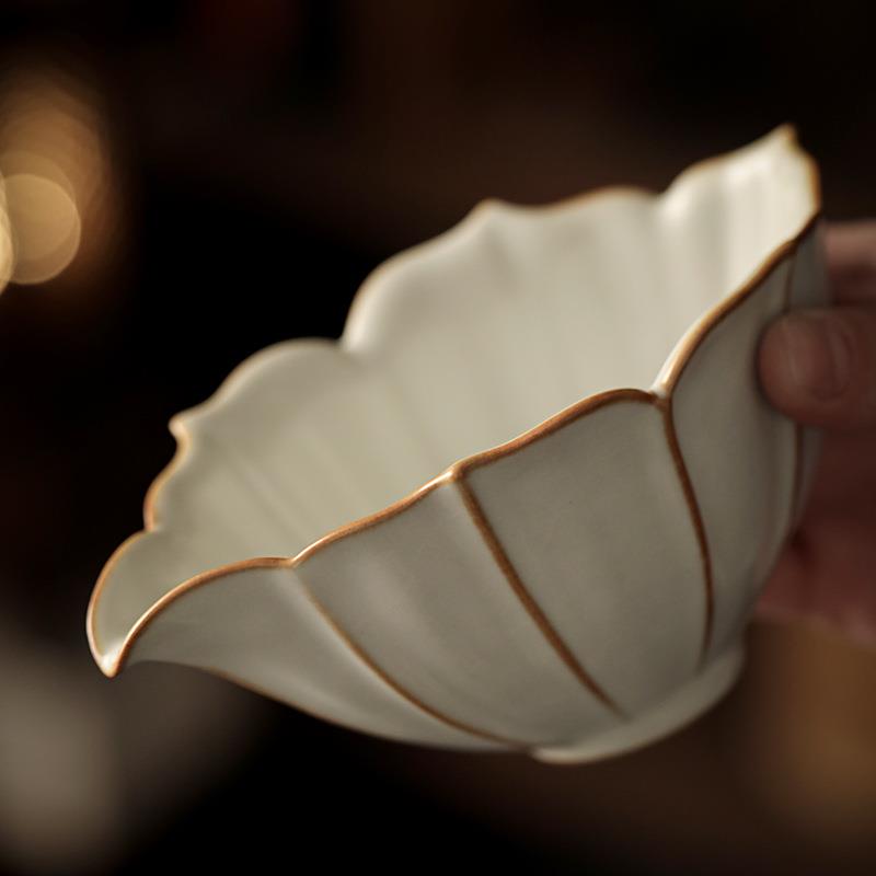 台湾汝窑公道杯开片可养倒茶器单个冰裂茶具分茶杯家用茶道配件