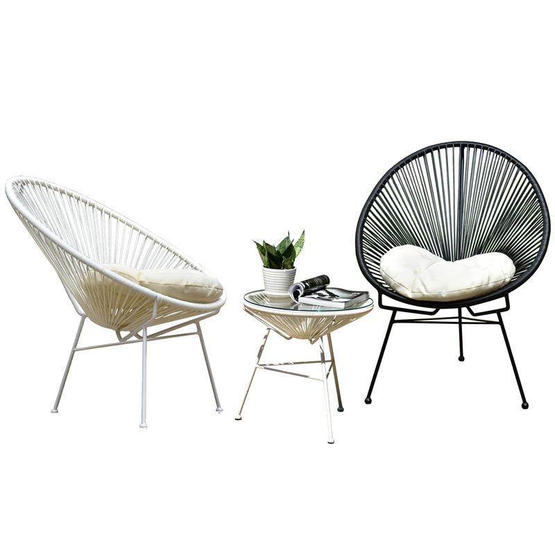 户外阳台桌椅三件套组合铁艺小茶几户外藤编沙发庭院花园休闲藤椅,商业/办公家具,商用藤编家具,淘宝优惠券,粉丝福利购,淘宝优惠卷