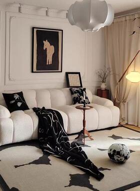 TipToe问墨溪山 地毯中古风法式复古客厅卧室高级感轻奢极简地垫