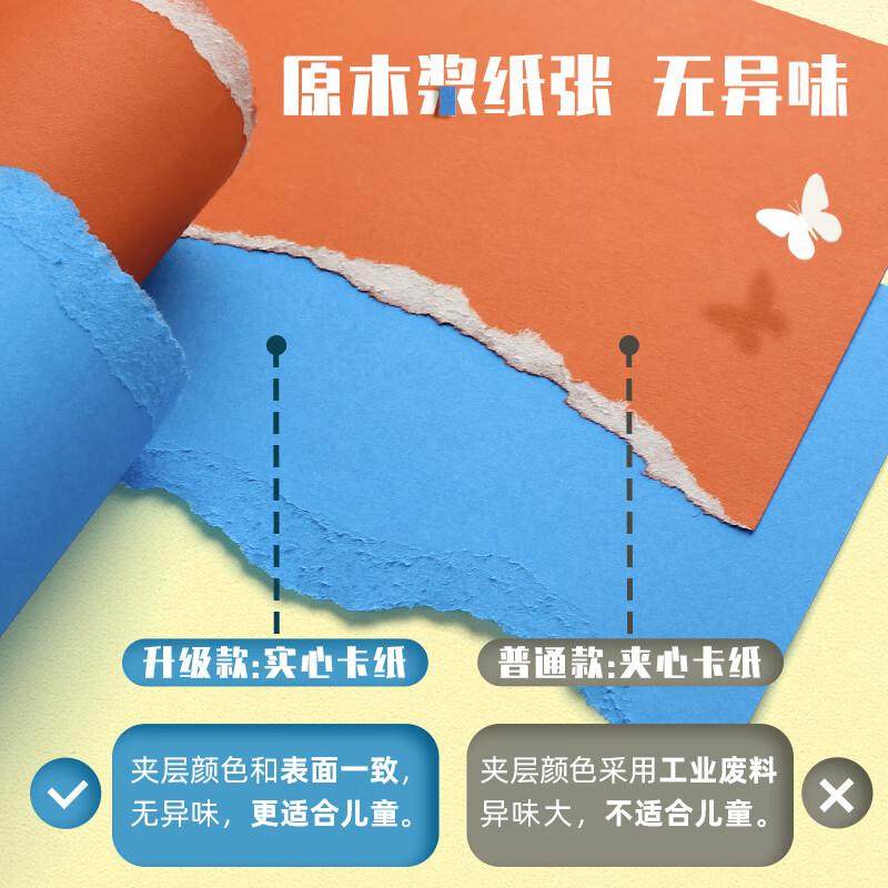 儿童手工制作材料加厚彩纸A4多色折纸卡纸手工纸材料包,文具电教/文化用品/商务用品,手帐/日程本/计划本,淘宝优惠券,粉丝福利购,淘宝优惠卷