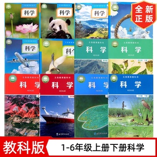新版适用教科版小学科学一二三四五六年级上下册全套装12本课本教材教科书 教育科学出版社 教科版科学123456年级上下册科学书