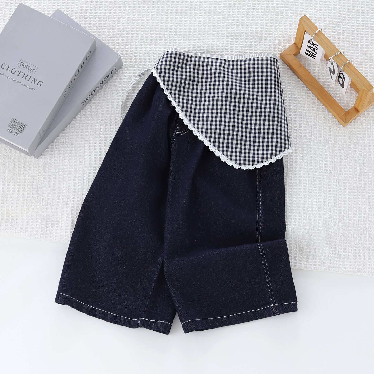 宝宝秋季新品深蓝色牛仔裤百搭潮