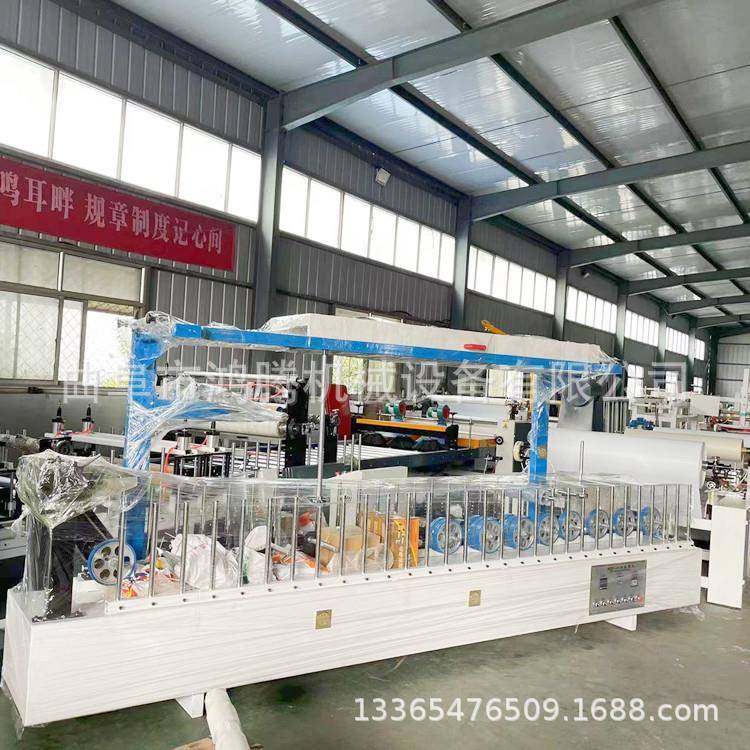 集成墙板600pur包覆机 相框柜门实木线条覆膜机