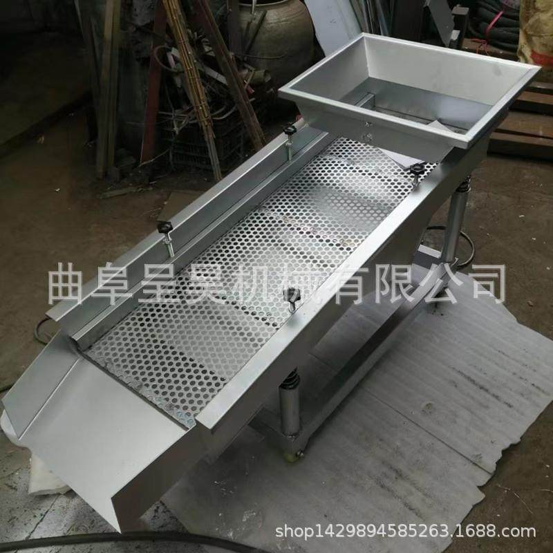 碳钢单双层直线振动筛选机 大小颗粒分选设备2个电机振幅均匀便宜